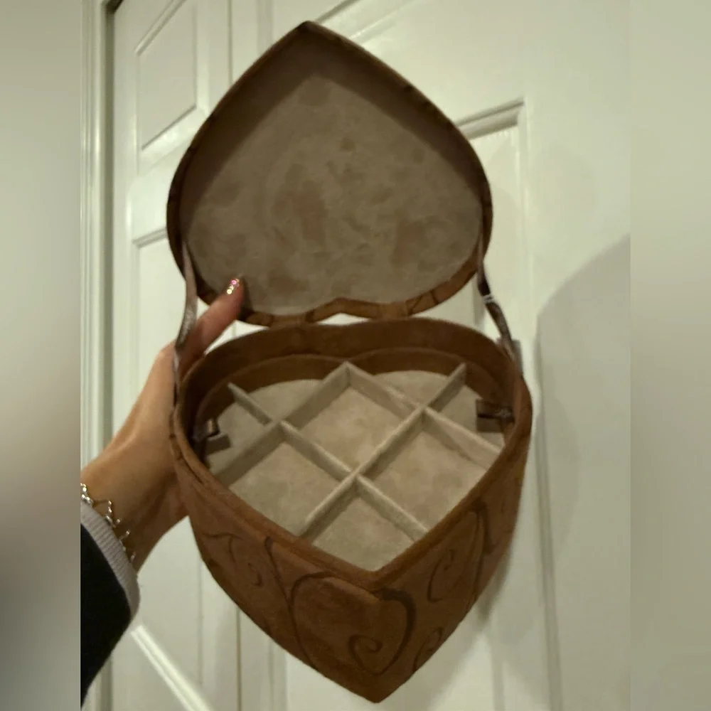 Brighton Suede Heart Shaped Jewelry Box - Picture 5 of 11